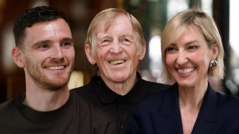 Andrew Robertson, Kenny Dalglish and Kelly Cates
