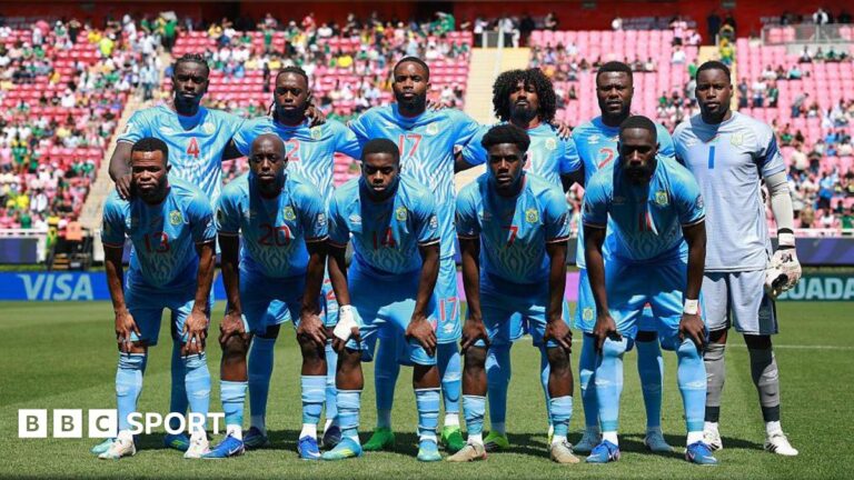 Mundial 2026: el equipo de la República Democrática del Congo debe aislarse antes de ingresar a EE. UU. The DR Congo team pose for a photo before a game
